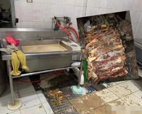 食堂的衛生環境惡劣。網圖