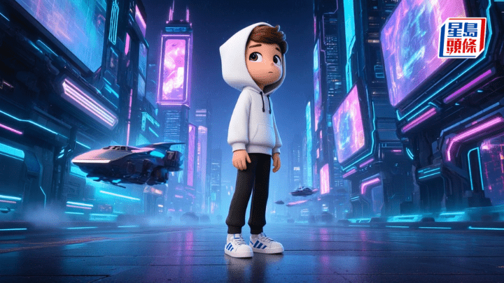 金獎AI動畫作品《Warmth of Orange》劇照。學校提供