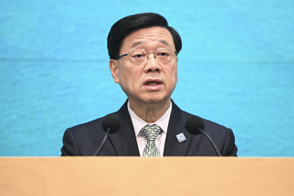 特首李家超。陳浩元攝