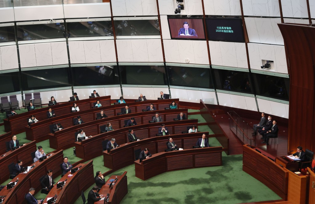 李家超今日宣讀施政報告。何家豪攝