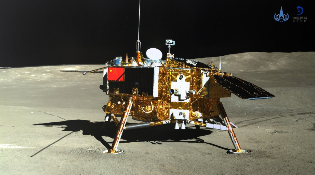 中國嫦娥四號探月器。