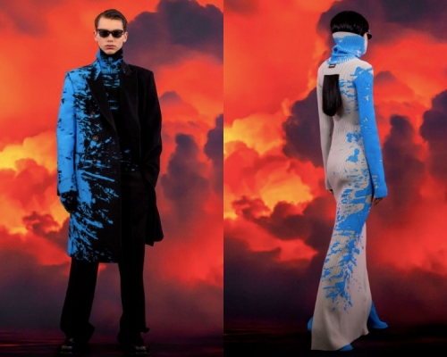 藍色潑墨的設計惹議。Vetements IG圖片