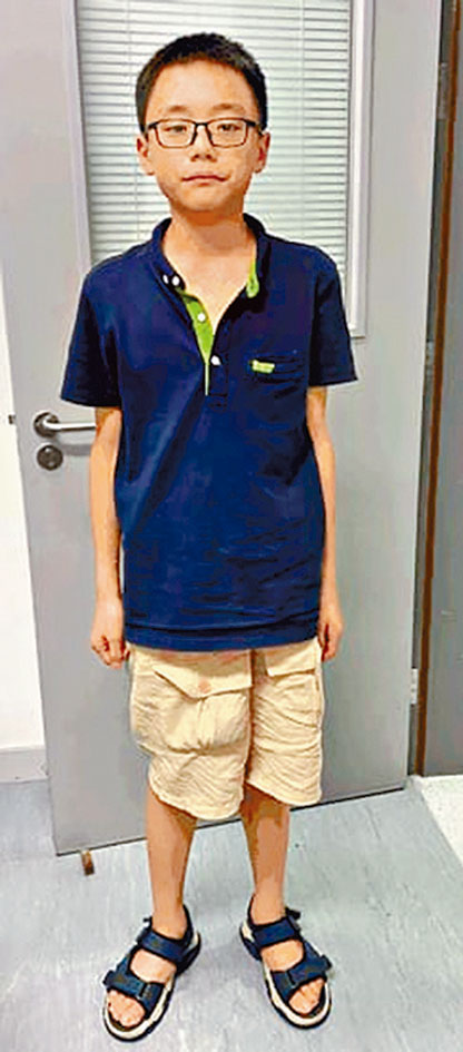 12歲「雙非童」陳泓儒10日前,被遺棄在廣華醫院內。