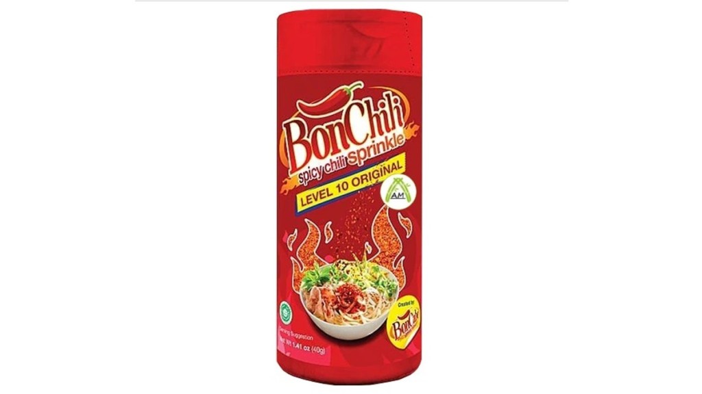 印尼進口預先包裝辣椒粉「BonChili Spicy chili sprinkle 」被驗出含除害劑環氧乙烷。網上圖片