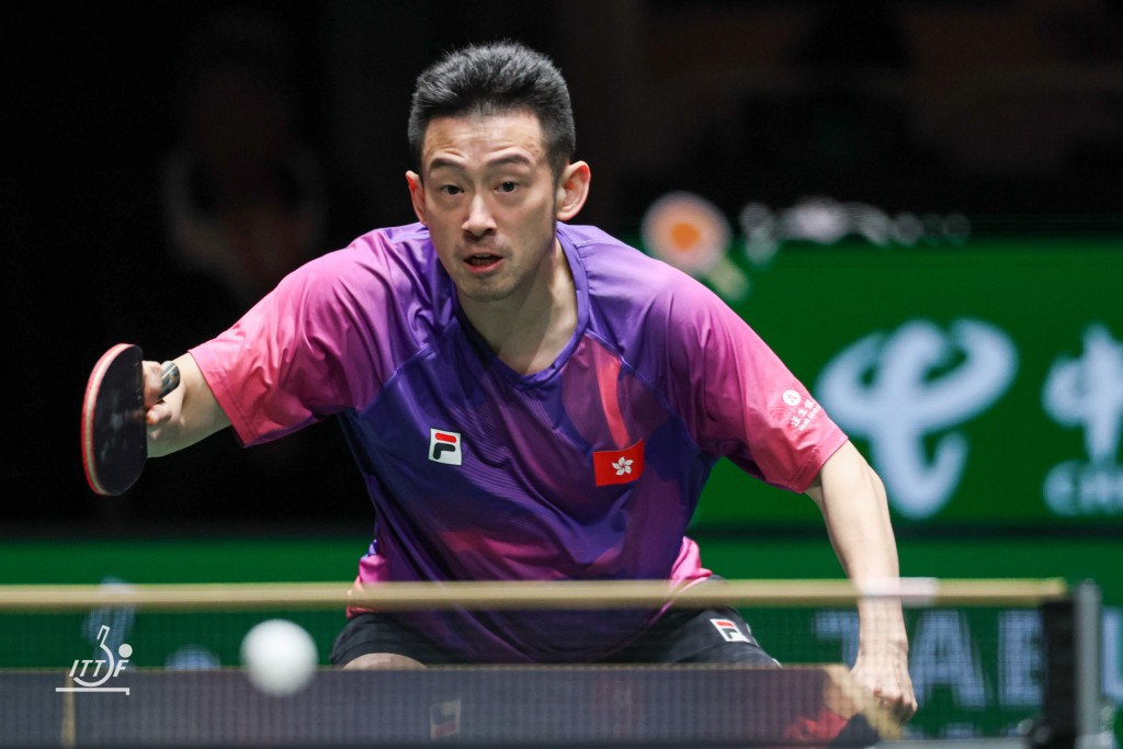 港队老大哥黄镇廷出战男单。ITTF图片 港队老大哥黄镇廷出战男单。ITTF图片