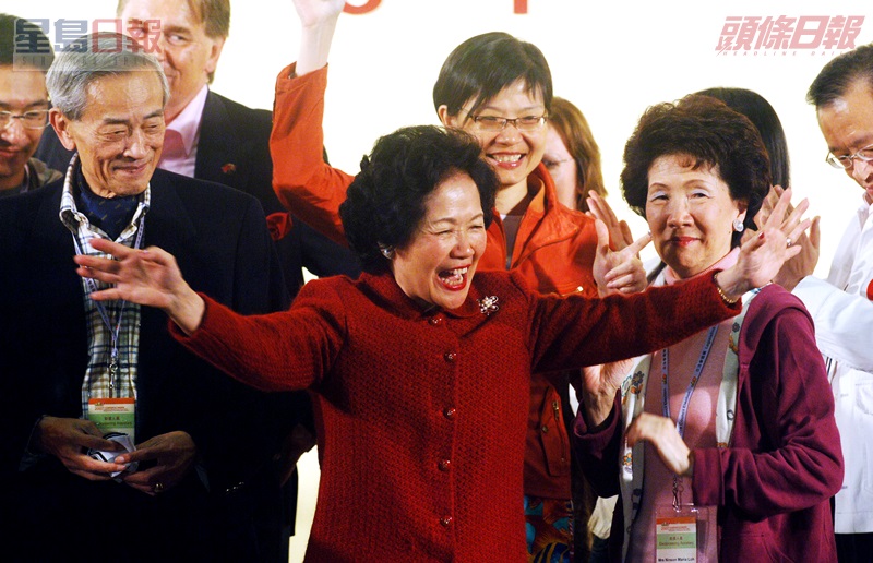 陳太在補選中擊敗主要對手葉劉淑儀。資料圖片