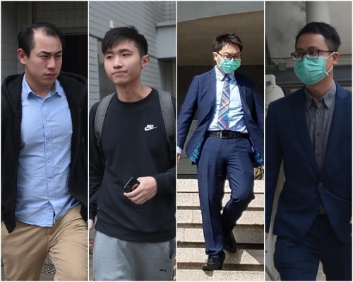 由左至右:黃俊偉、張昀浩、陳世傑及陳志才。
