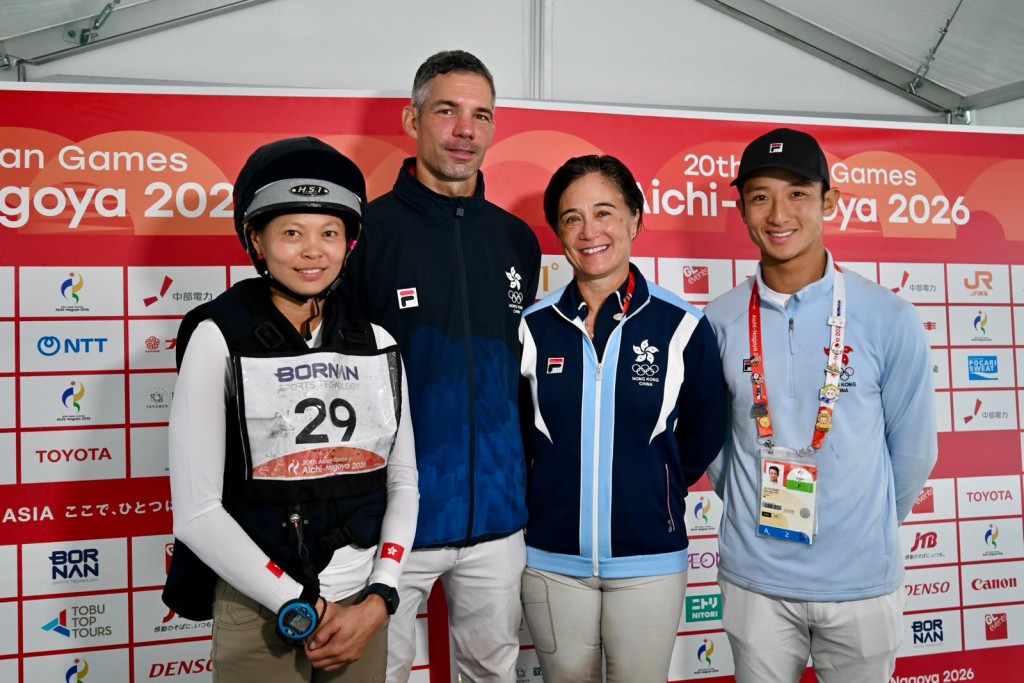 馬術越野障礙賽: 何苑欣 - 2026名古屋亞運。劉駿軒攝 馬術越野障礙賽: 何苑欣 - 2026名古屋亞運。劉駿軒攝