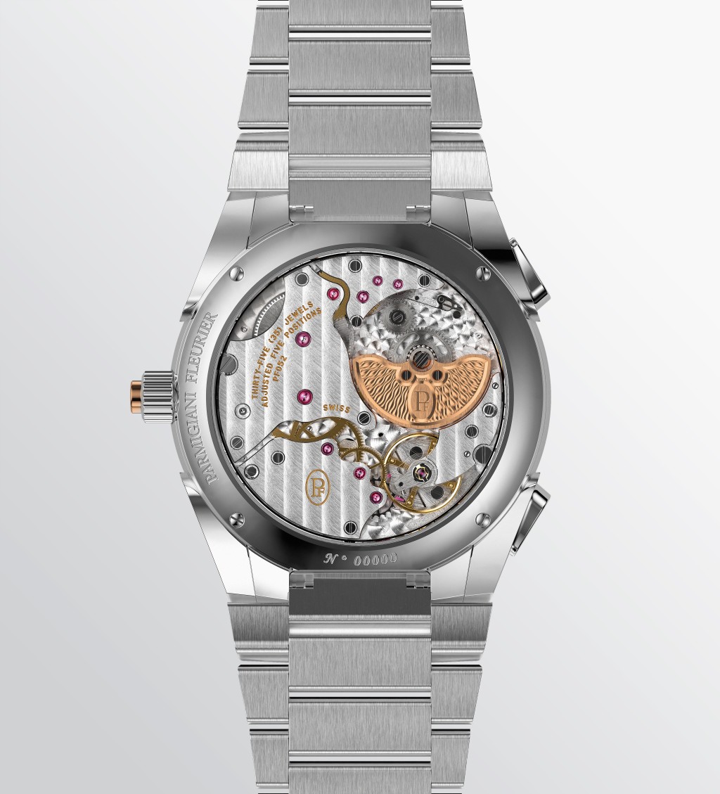  Parmigiani Tonda PF Minute Rattrapante。表殼：40mm鉑金；機芯：PF052自動；售價：$250,000。