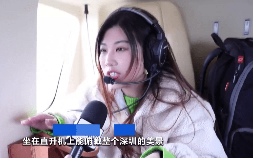乘客周純說：「坐在直升機上能俯瞰整個深圳的美景，然後也會感受到出行的一些便捷。」央視截圖