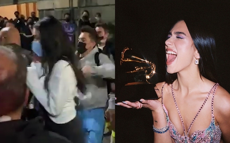 Dua Lipa被男狂迷騷擾,幸好有保安阻隔,但Dua已受驚。