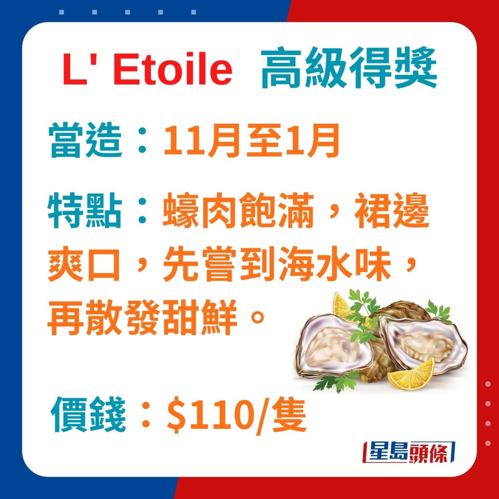 L' Etoile 高级得奖