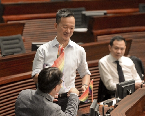 人民力量陳志全提出,有關研究制訂讓同志締結伴侶關係的議案。資料圖片