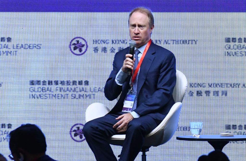 摩根士丹利主席兼行政總裁Ted Pick認為,與過去一年市場危機相比,系統性風險或已經減少。 摩根士丹利主席兼行政總裁Ted Pick認為,與過去一年市場危機相比,系統性風險或已經減少。