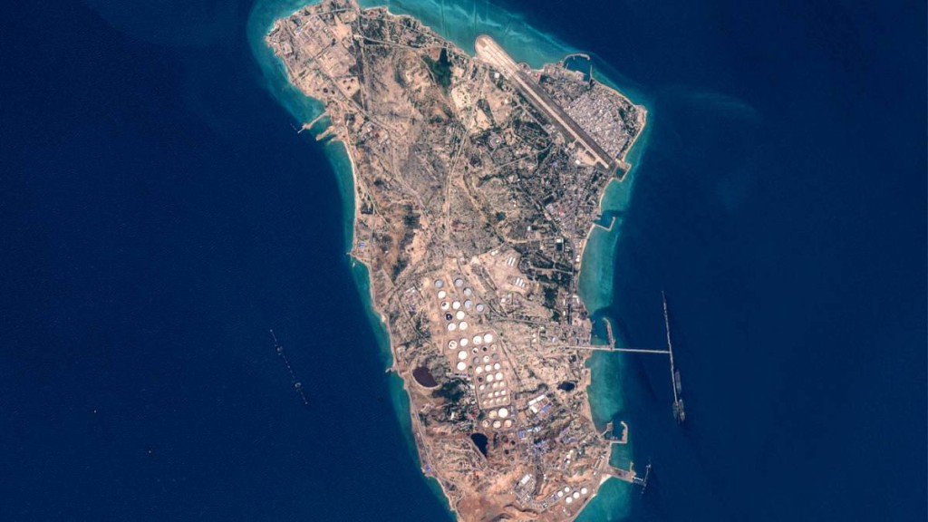 特朗普政府正考慮佔領或封鎖哈爾克島。（法新社）