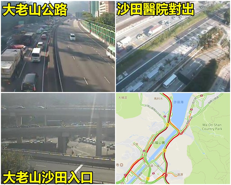 八時半情況。(運輸署圖片)