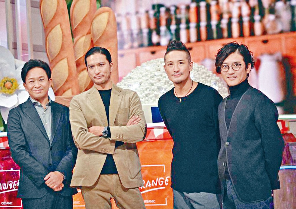 TOKIO主音长濑智也（左二）将于明年3月离巢，余下三人会继续组合活动。