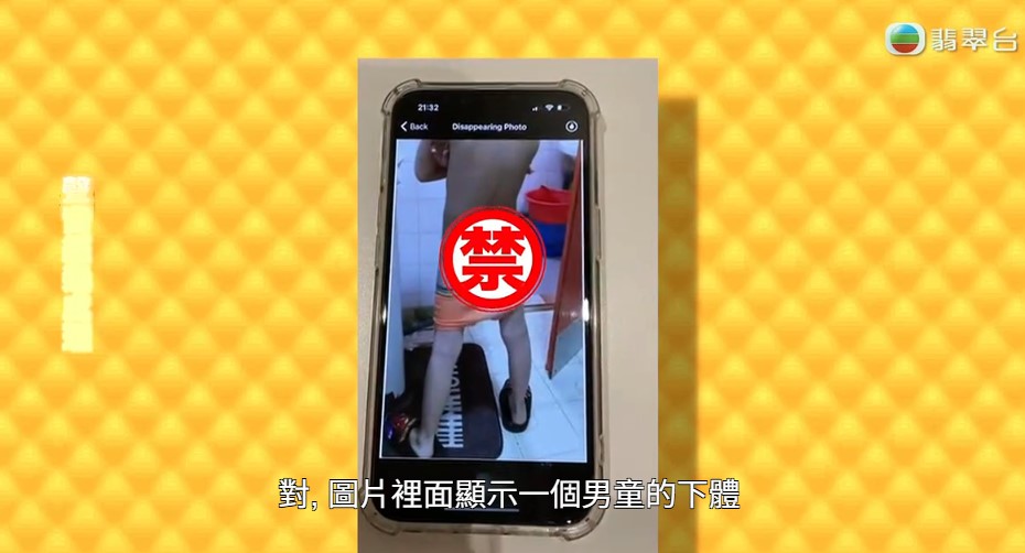 獸父向陳小姐發兒童下體照。