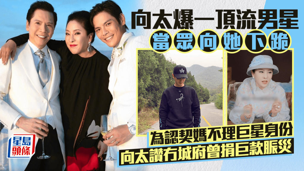 向太爆一頂流男星當眾向她下跪  為認契媽不理巨星身份  向太讚冇城府曾捐巨款脤災
