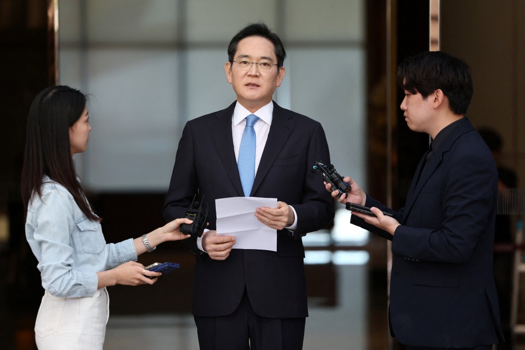 三星電子會長李在镕就工會總罷工一事向顧客和國民道歉。路透社