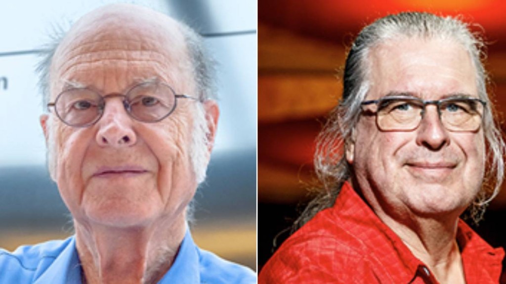 Charles Henry Bennett（左），Gilles Brassard（右）。（图灵奖网站）