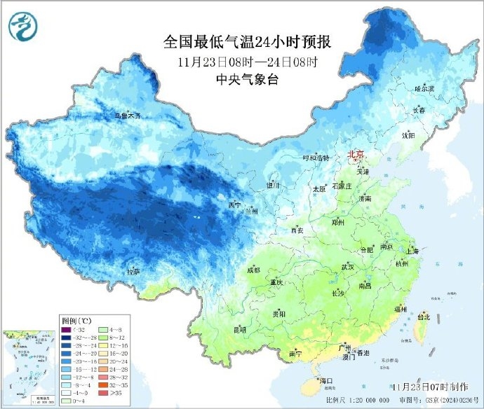 未來內地氣溫預測。 內地氣象部門