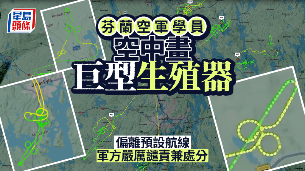 芬蘭空軍學員「空中畫鵰」引眾怒 軍方嚴厲譴責兼處分