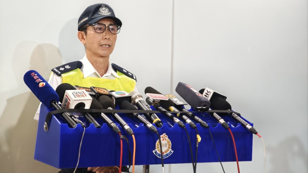新界北交通總部高級警司黃耀森。黃文威攝 新界北交通總部高級警司黃耀森。黃文威攝