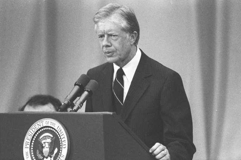 卡特在1977年至1981年擔任總統。美聯社