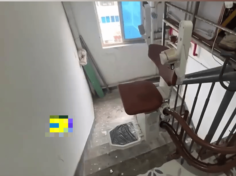 爬樓機被指是違法搭建。 爬樓機被指是違法搭建。