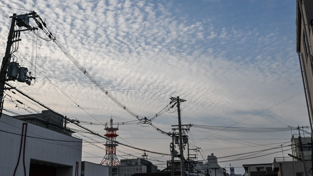 日本電線桿。 路透社