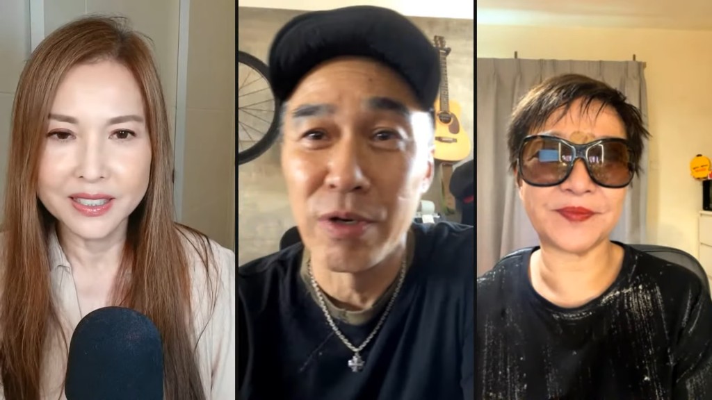 何英偉早前和李婉華、劉雅麗探討在內地退休生活。