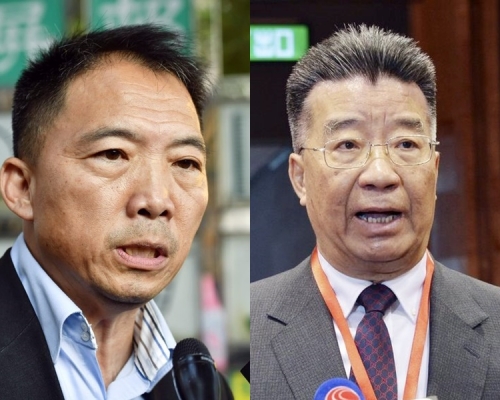 胡志偉(左)外出奔喪申請被拒， 劉夢熊(右)批政府不近人情。資料圖片