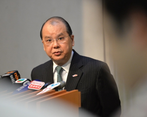 张建宗吁学生公务员不要参与罢工罢课公投。资料图片