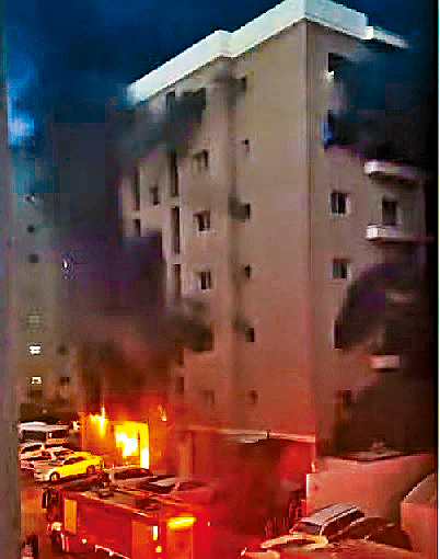 發生火災的樓宇居住了許多外勞。