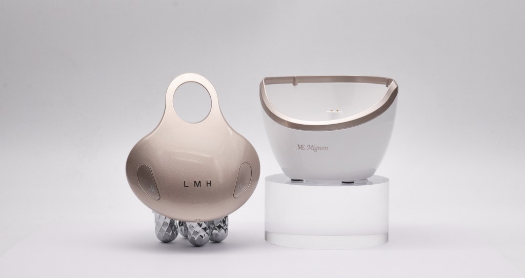 集RF射频、EMS微电流及LED美容光学的ME Mignon5合1美颜修身按摩仪，安在家中就可以享受祛斑美白、防止老化的美肌疗程。