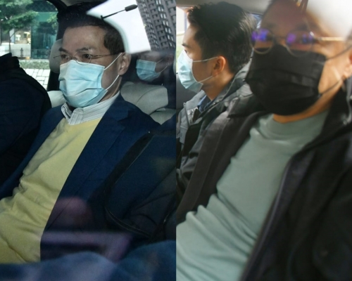 被捕的包括香港大學法律學院前副教授戴耀廷(右)、以及前立法會議員范國威(左)等。