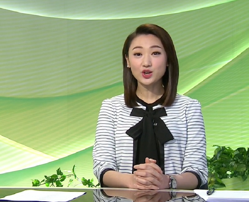 無綫女主播金盈。無綫新聞截圖
