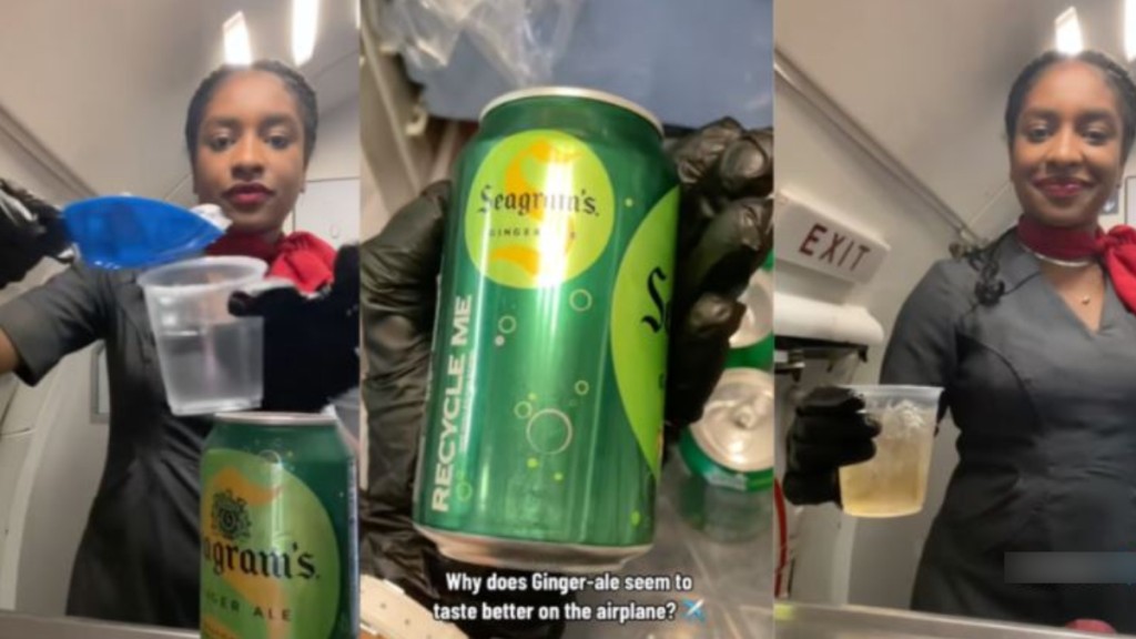 網上不時有人分享在航機上飲薑汁汽水會有更佳感受。