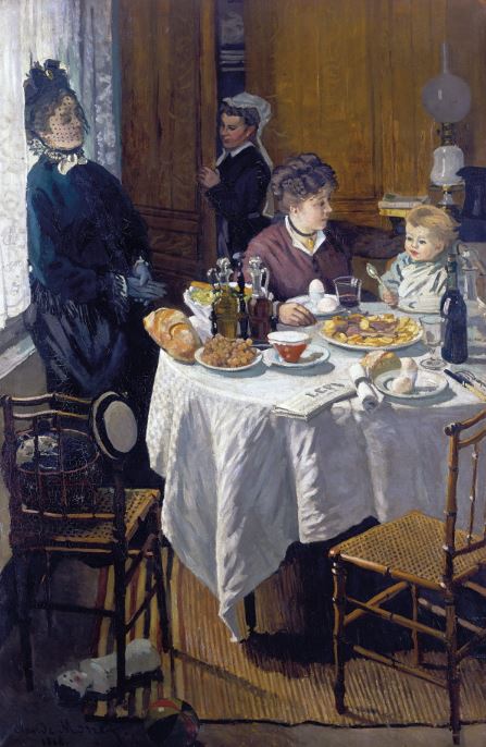 《午餐》，莫奈，1868-1869年