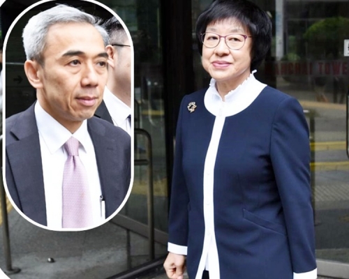 馮永業（小圖）與李淑儀今日先後到庭。