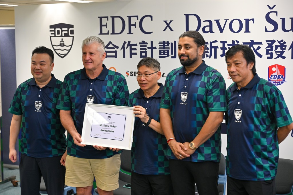 克羅地亞名宿蘇加擔任東區名譽會長。攝影:魏國謙 克羅地亞名宿蘇加擔任東區名譽會長。攝影:魏國謙