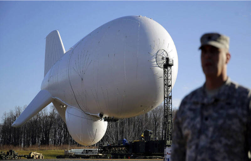美軍的高空偵察氣球平台。