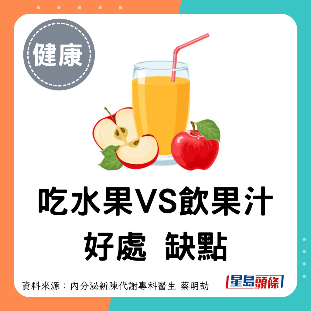 吃水果VS饮果汁 好处和缺点