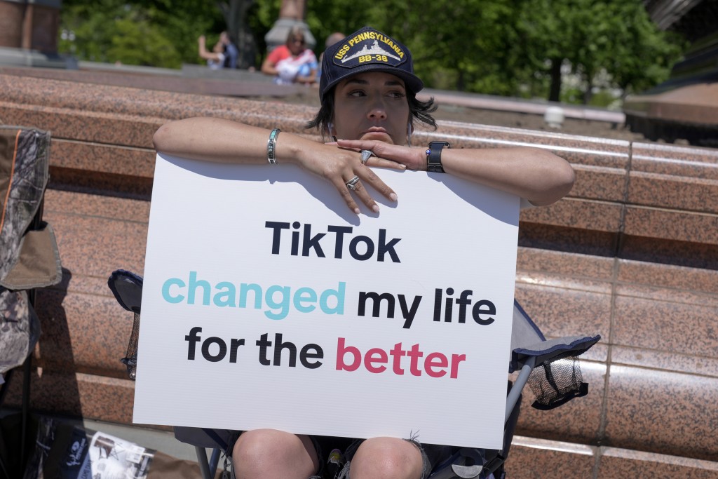 美國用戶聲稱TikTok改善了他們的生活。美聯社