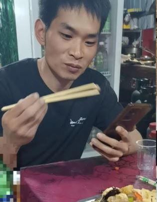 梁先生每念及妻兒慘死於髮小（圖）手下便悲憤不已。抖音＠梁念霞