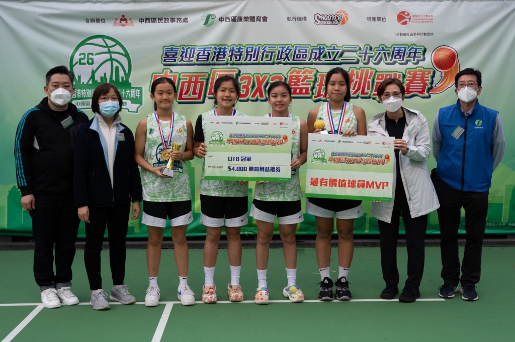 女子U18組別冠軍球隊Heep Yunn A。公關圖片