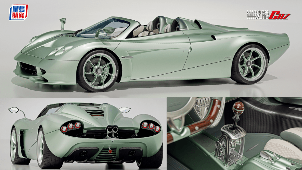 意大利Pagani今天(7月9日)在網上發表全新Huayra Codalunga Speedster開頂手工超跑，全球限量10輛。