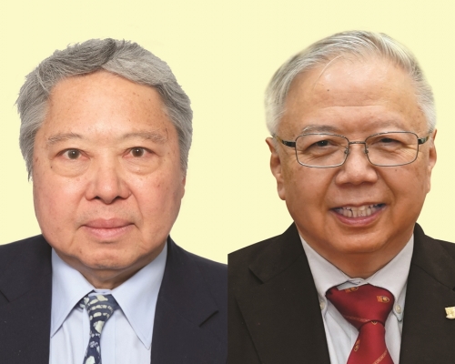 何驥（左）及韋永庚（右）。港大圖片