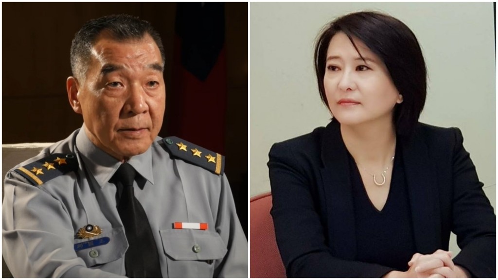 女立委王鴻薇（右）指邱國正（左）被爆兒子嫖妓，是有人要搶防長職位。